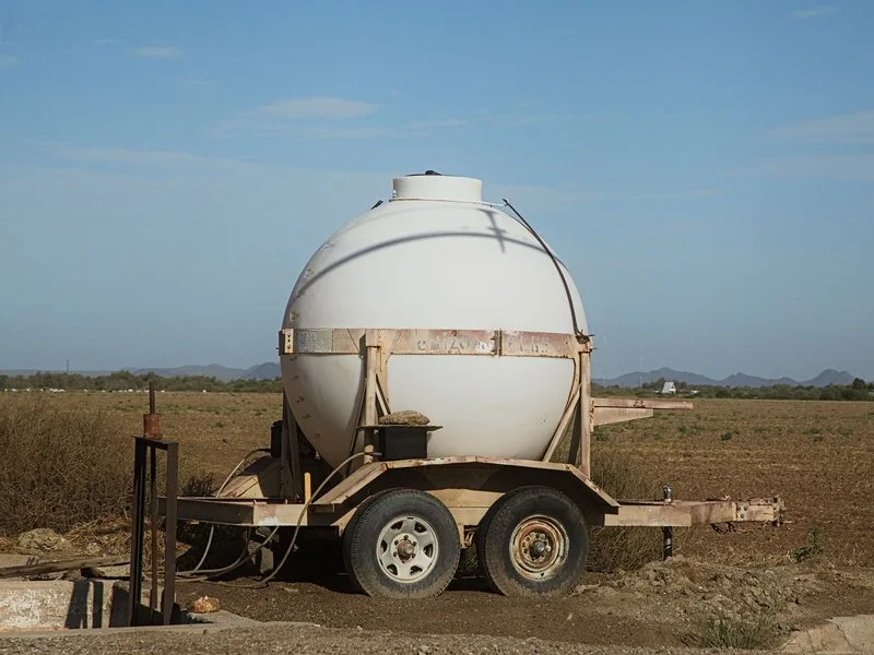 Stock photo of a water storage tank